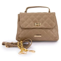 Sale Sac matelassé petit format avec poigné fermeture doré Femme Femme Sac