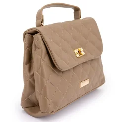 Sale Sac matelassé petit format avec poigné fermeture doré Femme Femme Sac