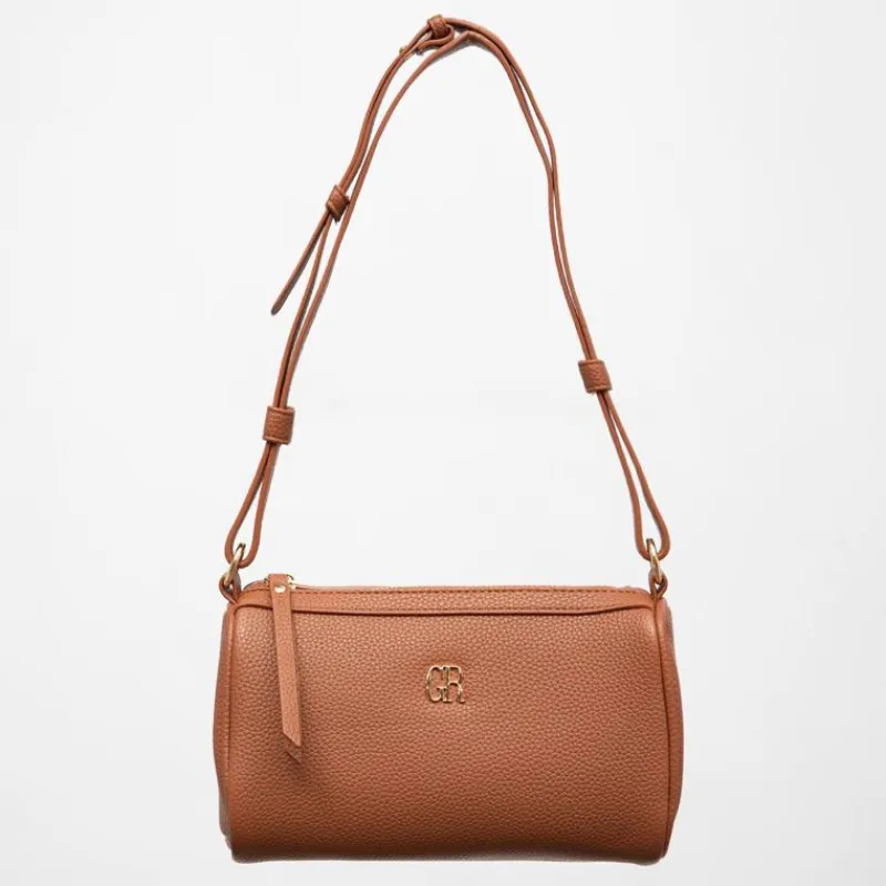 Online Sac similicuir grainé tya avec logo doré 22,5x9,5x13,5 cm Femme Femme Sac