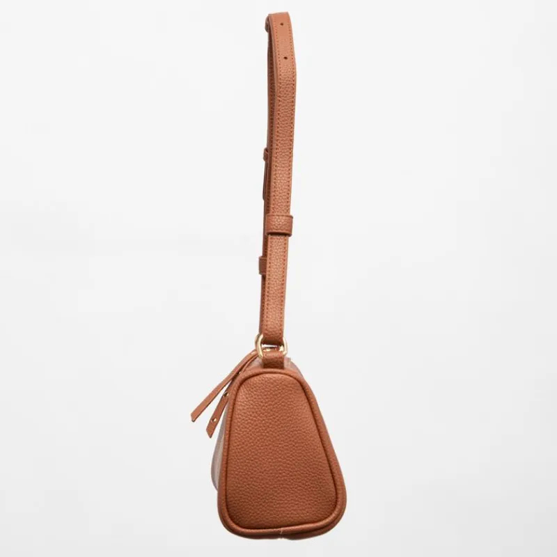 Online Sac similicuir grainé tya avec logo doré 22,5x9,5x13,5 cm Femme Femme Sac