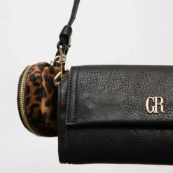 Outlet Sac similicuir tulay 22x8x11cm avec trousse imprimé léopard Femme Femme Sac