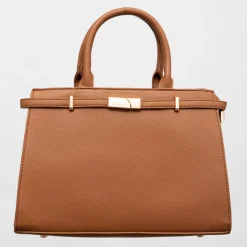 Sale Sac thumette trapèze avec clip doré 32x13x22cm Femme Femme Sac