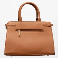 Sale Sac thumette trapèze avec clip doré 32x13x22cm Femme Femme Sac