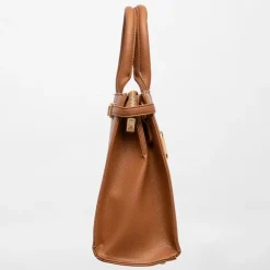 Sale Sac thumette trapèze avec clip doré 32x13x22cm Femme Femme Sac