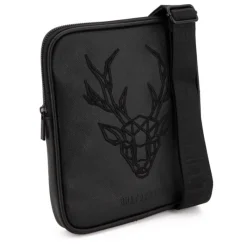 Sale Sacoche plate safiano broderie cerf 22x25x2cm Homme Homme Sac, Petite Maroquinerie