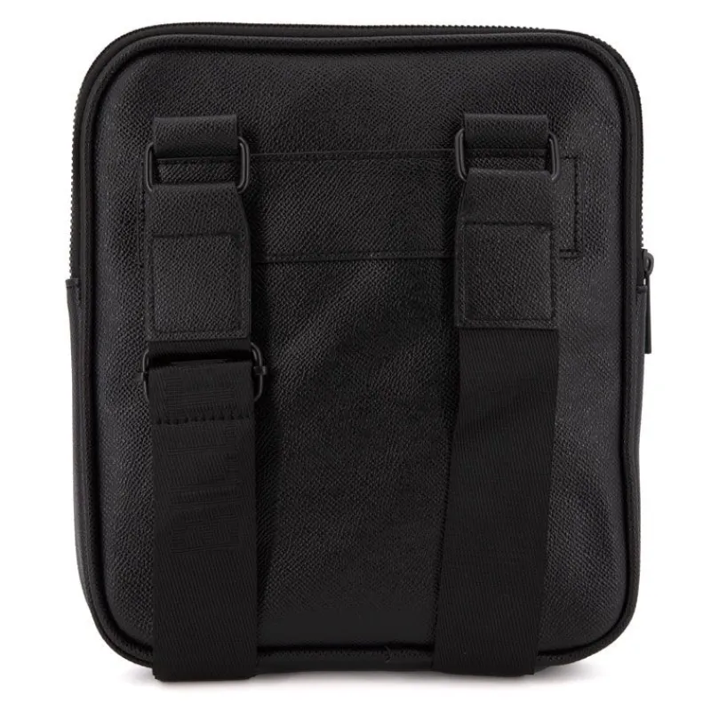 Outlet Sacoche similicuir texturé avec broderie rouge loup safiano 22x25x2cm Homme Homme Sac, Petite Maroquinerie