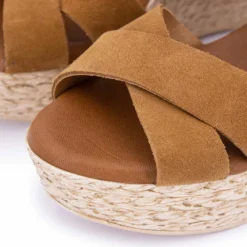 Best Sandale compensee serraje muscade 66493 t36/40 Femme Femme Sandales