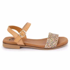 Hot Sandale plate bride à paillettes Femme Femme Sandales