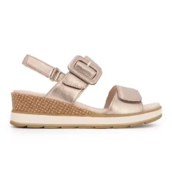 Hot Sandale taupe metallic 36-41 Femme Femme Sandales