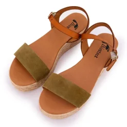 New Sandales à plateforme bride sev military Femme Femme Sandales