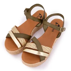 New Sandales à plateforme multi avellana Femme Femme Sandales