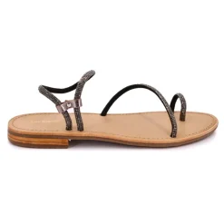 Sale Sandales à strass Hodaxa argent Femme Femme Sandales