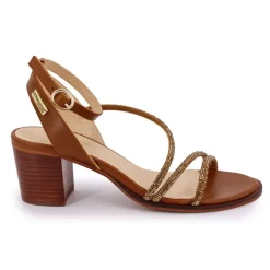 Discount Sandales à talon carré et brides à strass Lilastar Femme Femme Sandales