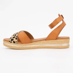 Hot Sandales a plateforme leo/avellana 14678 t36/41 Femme Femme Sandales