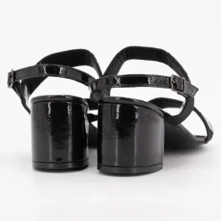 Hot Sandales basses à talons épais brillant Femme Femme Sandales