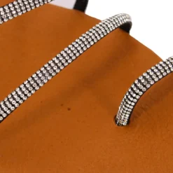 Hot Sandales brides à strass cristale en cuir Femme Femme Sandales