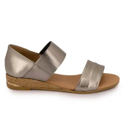 Hot Sandales brillantes effet chromé compensées Femme Femme Sandales