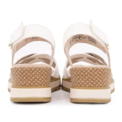 Sale Sandales compensees white comb 36/41 Femme Femme Sandales