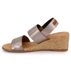 New Sandales compensées brillantes semelle corde Femme Femme Sandales