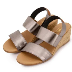 New Sandales compensées brillantes semelle corde Femme Femme Sandales