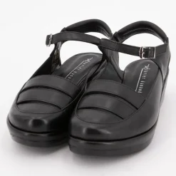 Hot Sandales compensées cuir avec boucle Femme Femme Sandales