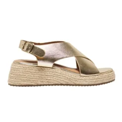 Online Sandales compensées espadrille Minerva brillante avec boucle Femme Femme Sandales