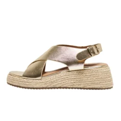 Online Sandales compensées espadrille Minerva brillante avec boucle Femme Femme Sandales