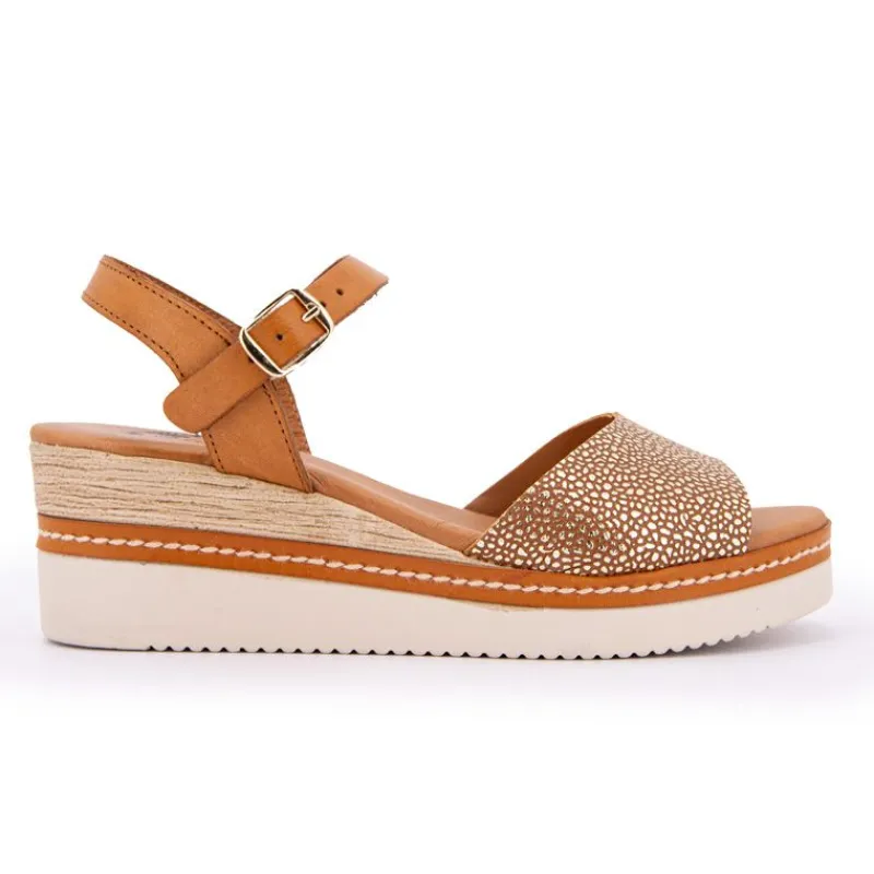 Sale Sandales compensées à motif Femme Femme Sandales