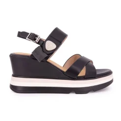 Hot Sandales compensées plateforme à boucle avec bijou Femme Femme Sandales