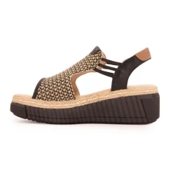 Discount Sandales compensées tressées semelle e Femme Femme Sandales