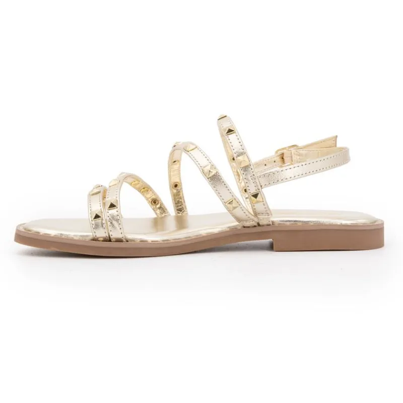 Clearance Sandales Cabel gold à strass Femme Femme Sandales