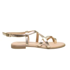 Sale Sandales couleur dée avec boucle Femme Femme Sandales