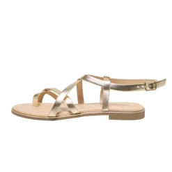 Sale Sandales couleur dée avec boucle Femme Femme Sandales