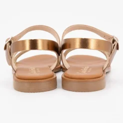 Clearance Sandales cristal boucle rond plat Femme Femme Sandales