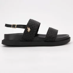 Online Sandales double bride kary tissées avec boucle Femme Femme Sandales