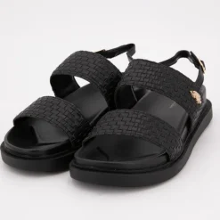 Online Sandales double bride kary tissées avec boucle Femme Femme Sandales