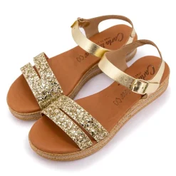 Hot Sandales glitter avec bride à paillettes Femme Femme Sandales