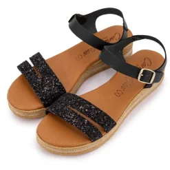 New Sandales glitter avec bride à paillettes Femme Femme Sandales