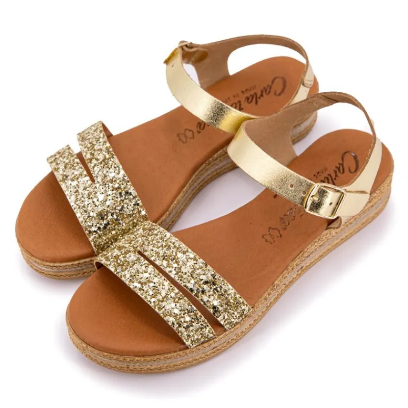 New Sandales glitter avec bride à paillettes Femme Femme Sandales