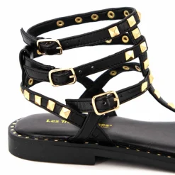 Sale Sandales hautes cuir léger clouté Coralie Femme Femme Sandales