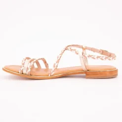 Sandales Homage lanières à tresses gold Femme Femme Sandales