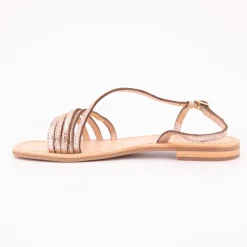 Clearance Sandales Hudel or motif peau de serpent Femme Femme Sandales