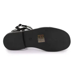 Outlet Sandales multi brides cheville à strass Coradiam Femme Femme Sandales