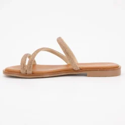 Discount Sandales plate cristal Femme Femme Sandales