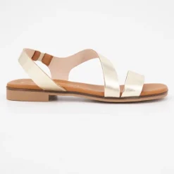 Best Sandales plate vaq. bout rond Femme Femme Sandales