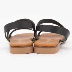 Sale Sandales plate vaq. bout rond Femme Femme Sandales