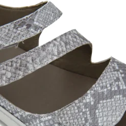 Hot Sandales plates compensées f0550 brides python Femme Femme Sandales