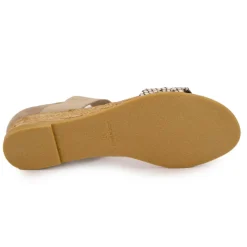 Outlet Sandales serpent suédine semelle corde Femme Femme Sandales