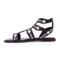 Sandales spartiates à clous avec boucles Femme Femme Sandales