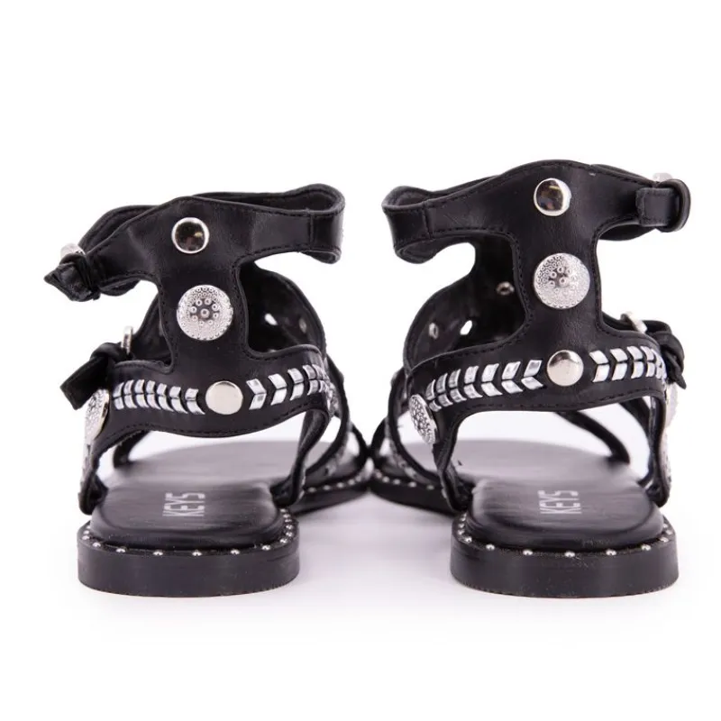 Sandales spartiates à clous avec boucles Femme Femme Sandales